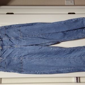 ARULA Blue Classic Denim Jeans with Contrast Stitching